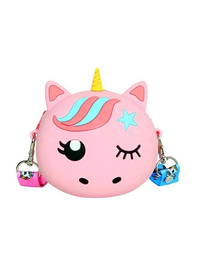 Wembley Unicorn Pop Bubble Sensory LED Sling Bag with Detachable Silcone Bag, Crossbody Purse Bags for Women Girls, Push Bubble Shoulder Silicone Stress Release Toy Bag - Image 1