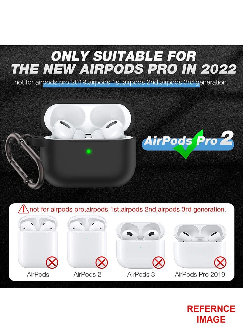 YOMNA - 2022 New For Airpods Pro 2nd Generation Case Cover dustproof with hook anti-lost Protector for AirPods Pro2 Waterproof Cases Red with Beige (set of 2) - Image 1