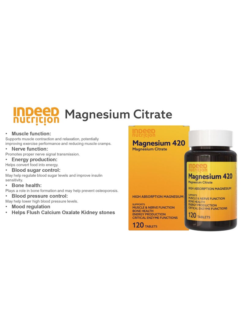 Indeed سترات المغنيسيوم 420 ملغ - Image 2