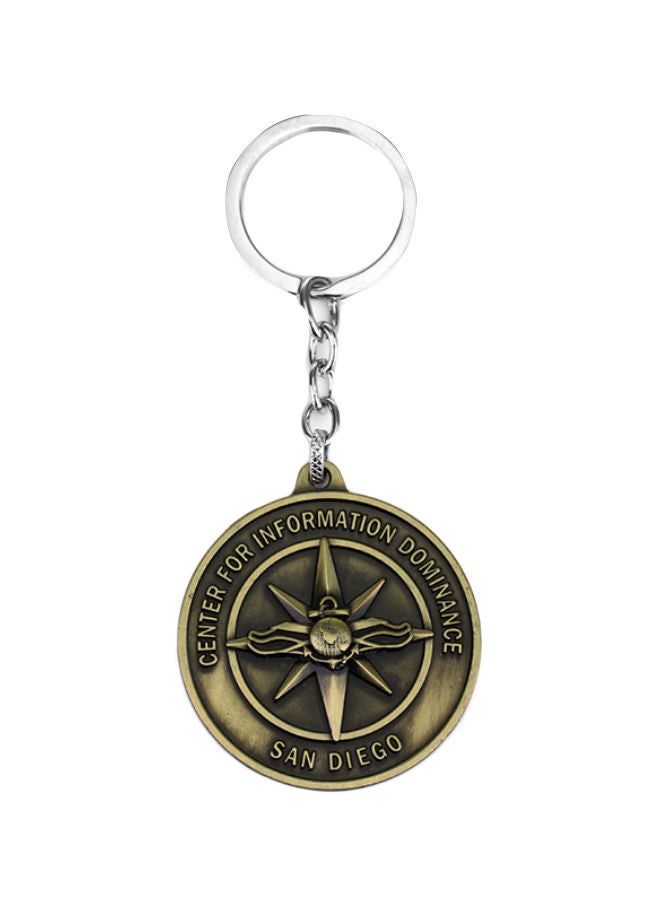 NIBEMINENT Royal Enfield Compass Keychain - Image 1