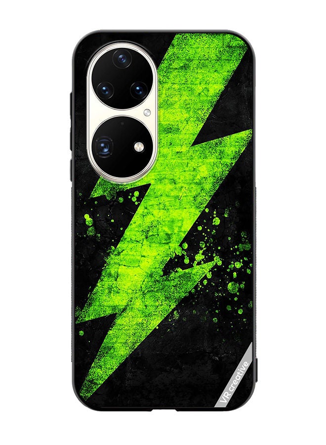 VR CREATIVE Protective Case Cover For Huawei P50 Pro Green Electricity Design Multicolour - Image 1