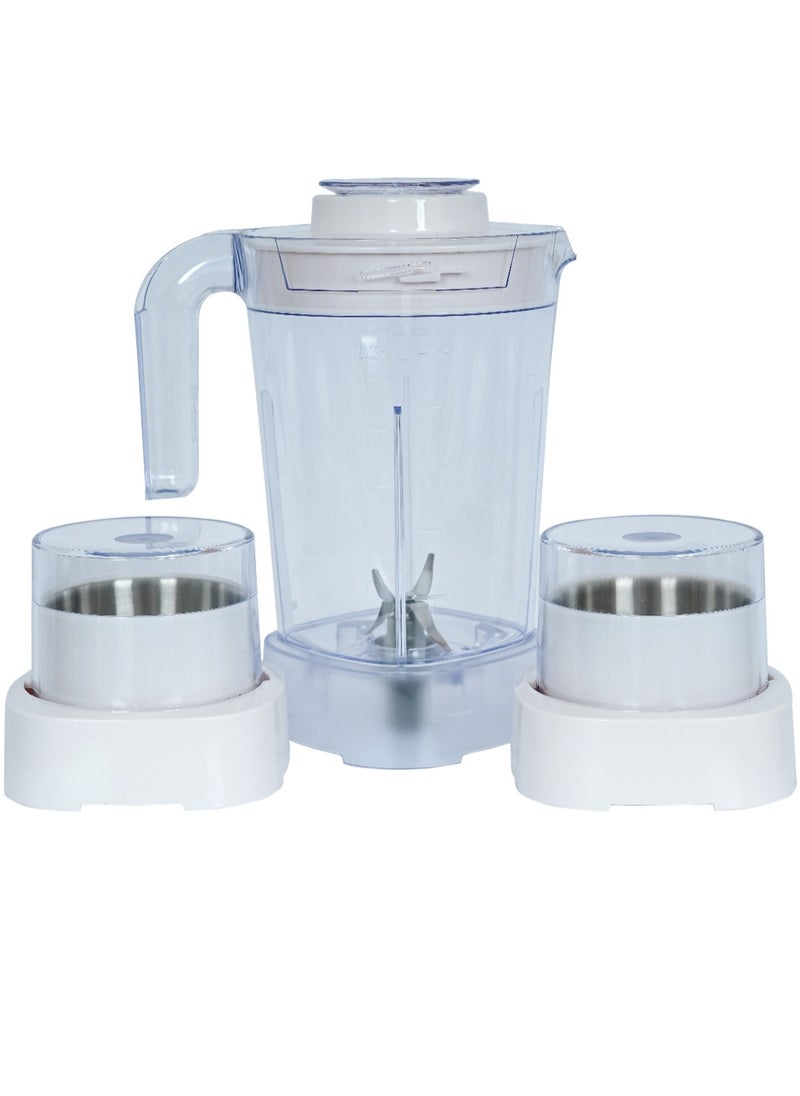 iSONIC - 3 In 1 Unbreakable Blender with Jar & Cups | 1.25L, 450W | Smoothie Maker with 2 Attachments | One Speed & Pulse | 2-Year Warranty | Model IB703 - Image 1