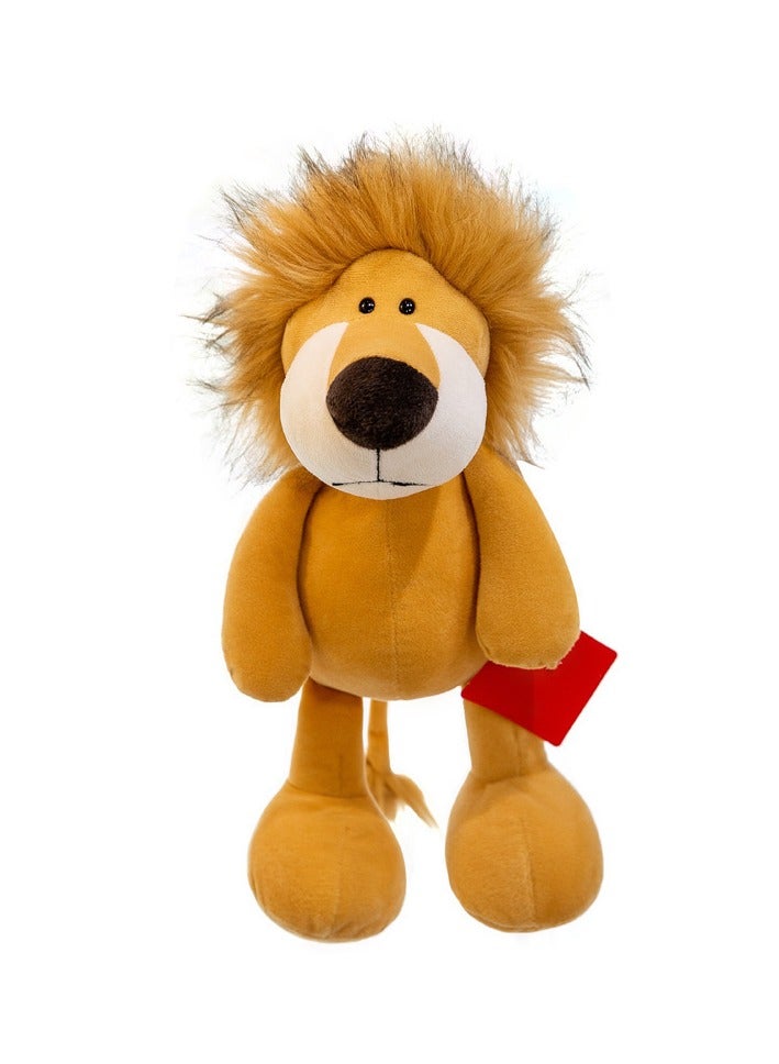Jungle Animal Party Adorably Soft Lion Plush Toy Doll - A Perfect Comfort Doll for Sleep, Ideal Birthday Gift, Decor for Bedroom, Living Room, Desk, and Office Stress - reliever 25cm - Image 1