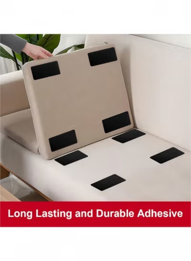 fantasize شرائط شريط هوك وحلقة مع لاصق، 5x10 سم نايلون فيلكرو ثقيل الوزن للخياطة والحرف اليدوية، شرائط لاصقة للجدران سوداء (15 مجموعة) - Image 2