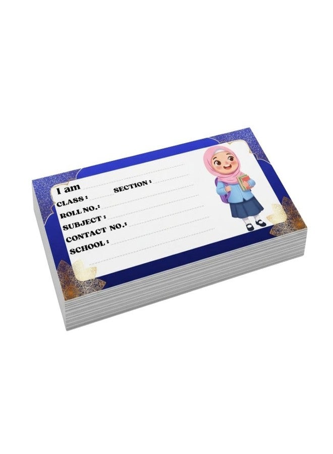 AanyaCentric Pack of 36 Name Sticker for Kid | 4 x 2 inch | Self Fill in Sticky Labels for Book Register Copy - Image 1