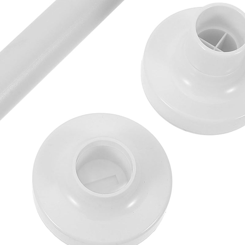 Adjustable Telescoping Curtain Rod No Drilling Multipurpose Clothes Drying Rod for Bathroom Shower Window Closets White Smooth Surface Easy Installation - Image 4