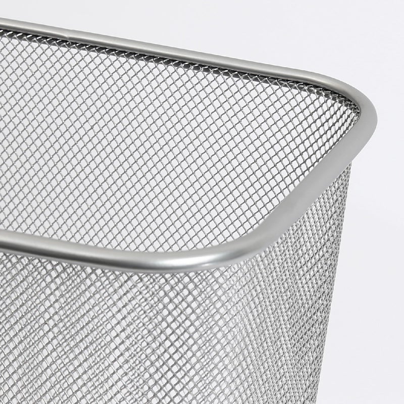YBM HOME Ybmhome Steel Mesh Rectangular Open Top Waste Basket Bin Trash Can for Office Home 8x12x12 Inches 1042s (1, Silver) - Image 3
