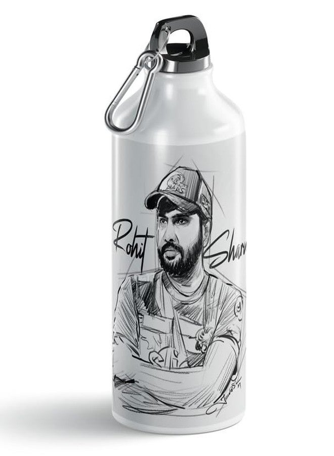 PrintWala Rohit Sharma 750ml Reusable Aluminum Sipper Bottle for Outdoor & Travel - Image 2