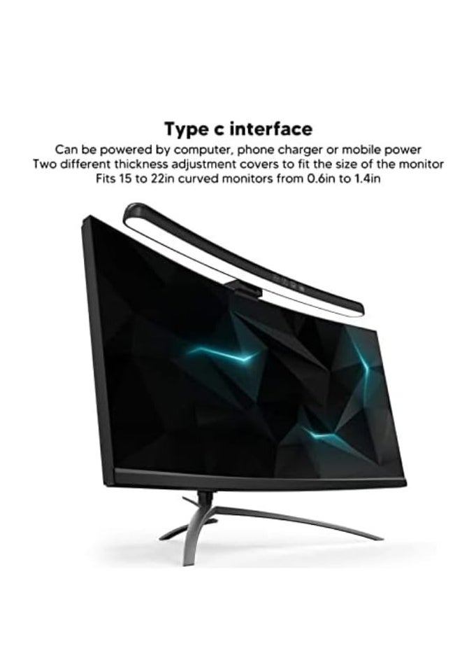 Generic - Curved Monitor Screen Laptop Screen Light Bar Good Atmosphere Touch Monitor Lamp - Image 1