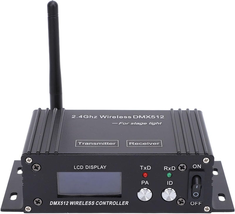 512 Transmitter Receiver with LCD Display, Aluminum Alloy Material, 400m Effective Distance, 2.4G ISM 126 Channels, for Disco DJ Party Light - Image 1