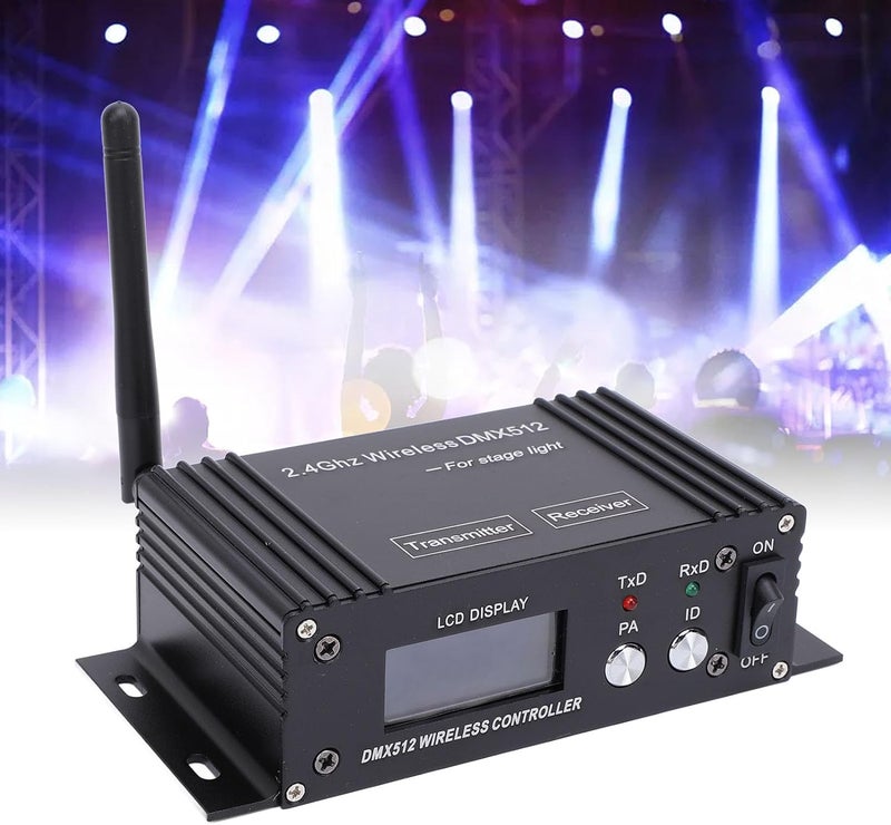 512 Transmitter Receiver with LCD Display, Aluminum Alloy Material, 400m Effective Distance, 2.4G ISM 126 Channels, for Disco DJ Party Light - Image 5