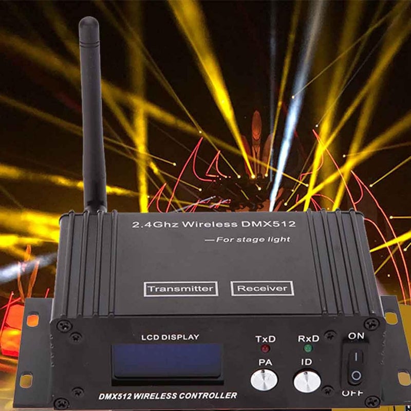 512 Transmitter Receiver with LCD Display, Aluminum Alloy Material, 400m Effective Distance, 2.4G ISM 126 Channels, for Disco DJ Party Light - Image 3
