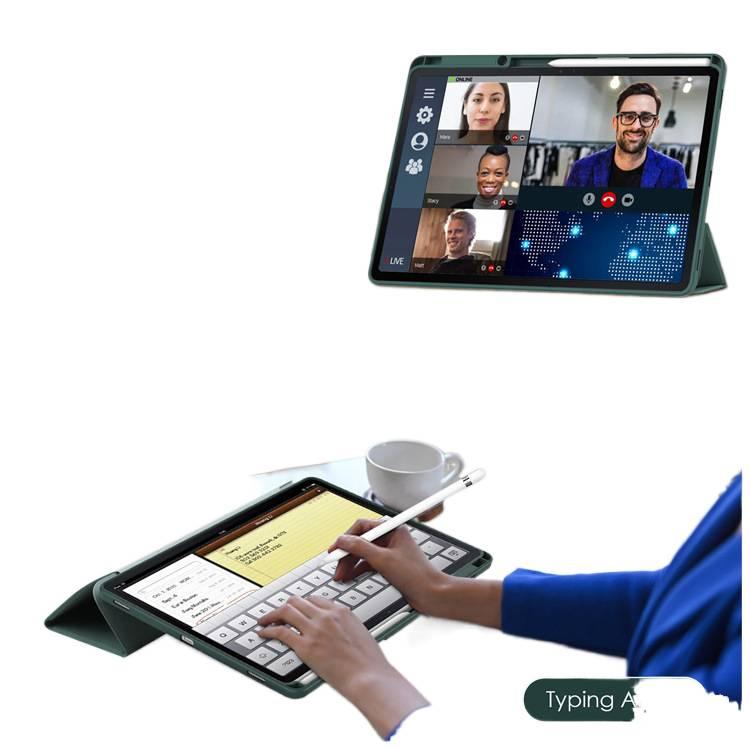 AD Gray Samsung Tab Clear Back Case Compatible with Multiple Samsung Tab Models with Pencil Holder with Protective Cover Stand Function and Daily Tablet Carry - Image 4