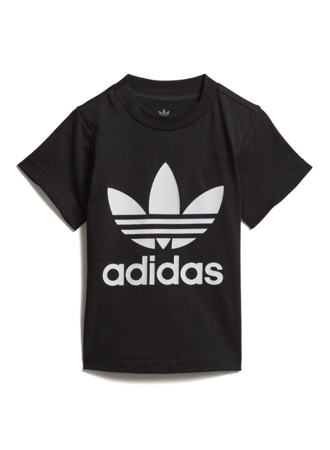 adidas تيشيرت أديداس تريفويل أسود للأطفال - Image 2