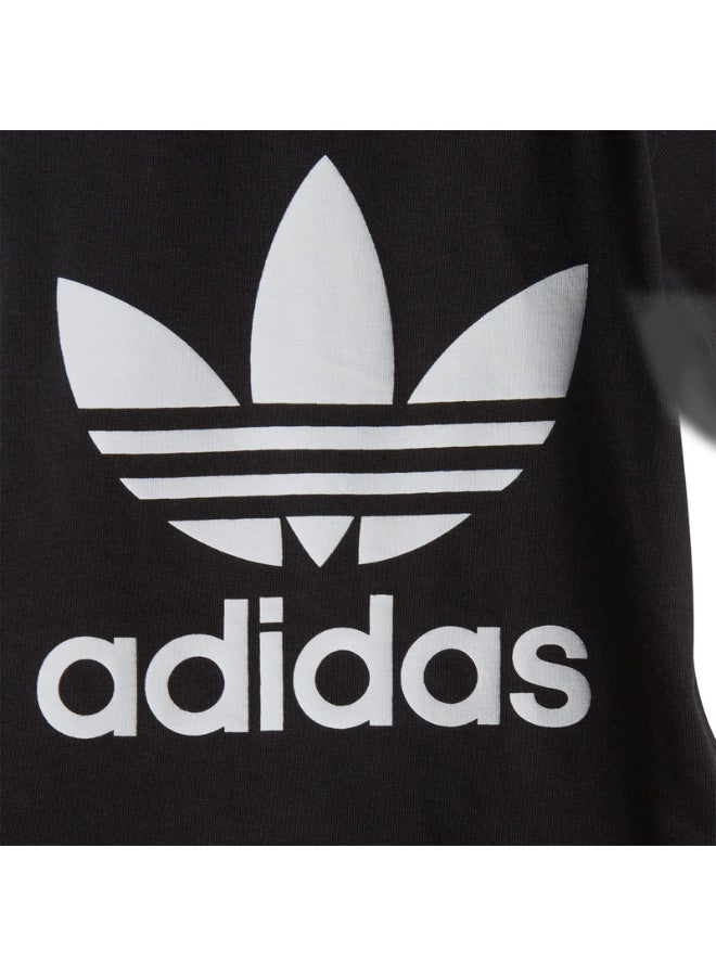 adidas تيشيرت أديداس تريفويل أسود للأطفال - Image 5