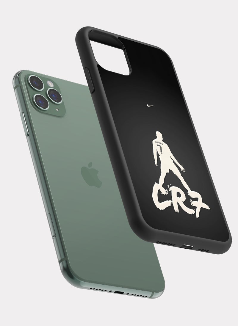 بكسلات كفر ايفون 11 برو ماكس كرستيانو رونالدو رمادي - Image 2