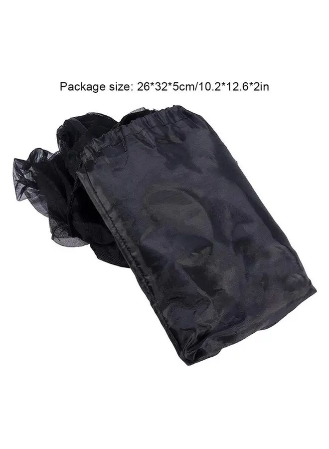 360 Degree Foldable Mosquito Net For Chair 10.24x12.6x1.97 Inch Breathable Portable Black Cover - Image 2