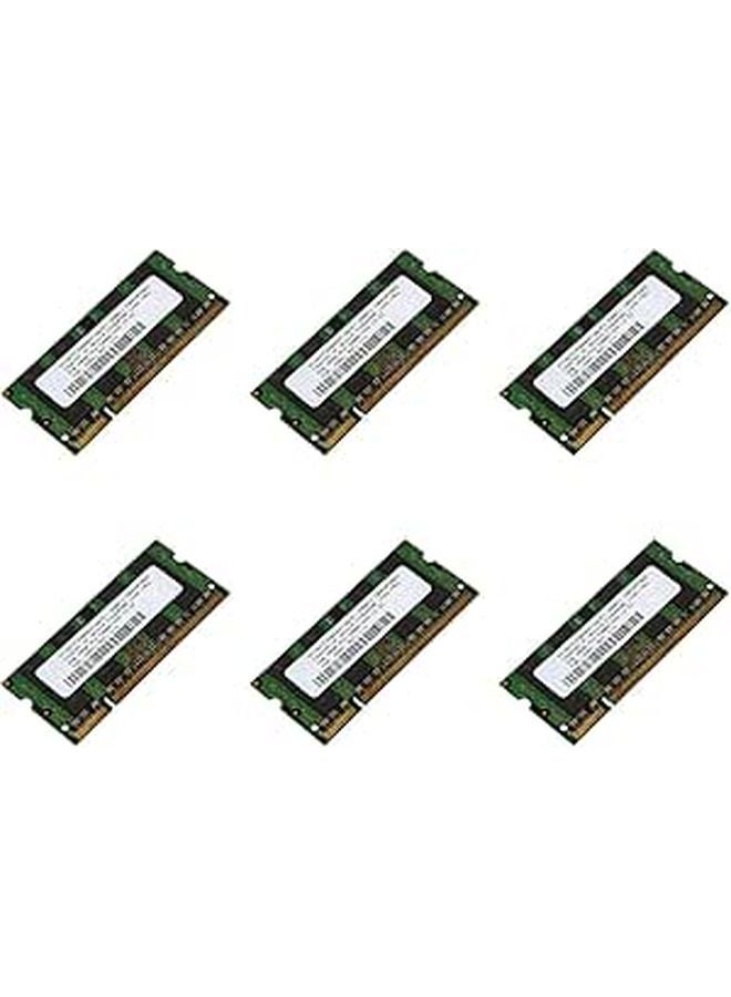 6X 2GB DDR2 667Mhz PC2 5300 1.8V 200Pin SODIMM ذاكرة الكمبيوتر المحمول RAM باللون الأخضر - Image 1