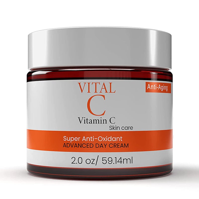 Dermapeutics Advanced Vitamin C Face Moisturizer Cream/Lotion - Anti-Oxidant, Hydrating Day & Night Cream to Reduce Wrinkles, Fine Lines, Dark Circles & Dark Spots | 2 Fl Oz - Image 1