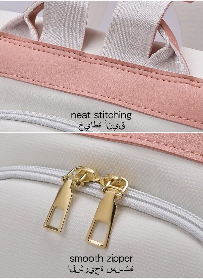 SHABILI Girls' Nylon Material Backpack, Student's Large-capacity School Bag College Bag Tourist Bag Back Bag, Daily Commuting Shoulder Bag Crossbody Bag Office Bag Handbag Tote Bags for Women/Teenagers  - Image 4