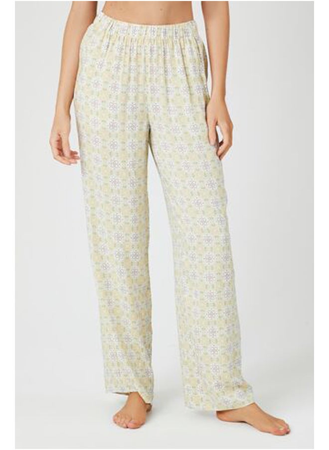 FOREVER 21 - Geo Print Pajama Pants - Image 1
