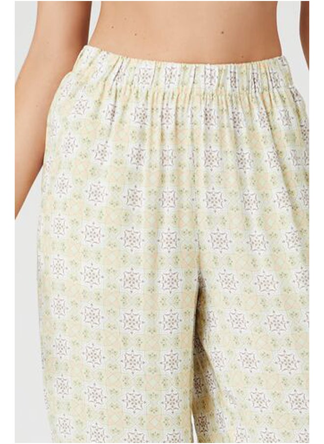 FOREVER 21 - Geo Print Pajama Pants - Image 1