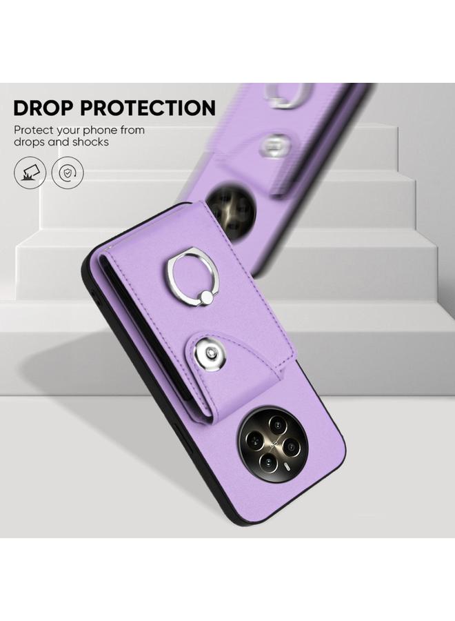 اس-توب جراب لهاتف Realme P1 5G الهند مع حامل بطاقات وحلقات وغطاء هاتف - Image 5