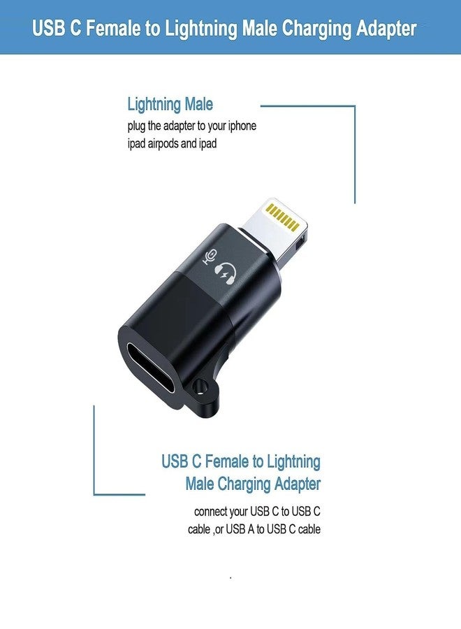 DesofIcon Lightning Male to USB C Female Headphones Adapter,2Pack [Apple MFi Certified] USB Type C Aux Audio Adapter Connector Dongle for iPhone 14/13/12/11/8/7/Plus/Pro Max/6/5 iPad Sound Recordi No Calling - Image 2