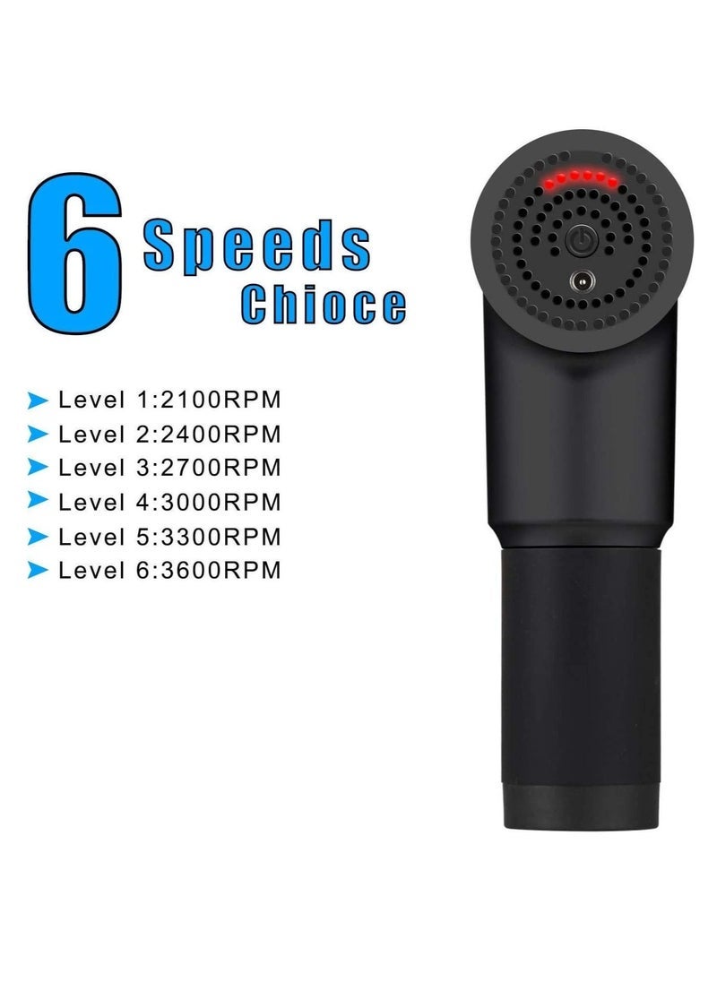 DUSALA Massage Gun Professional Deep Tissue Massager for Muscle Tension Relief | Powerful Percussion Therapy Device with 4 Interchangeable Heads | Quiet Motor Design for Home, Gym, and Office Use | Portable and Rechargeable for On-the-Go Recovery  - Image 2