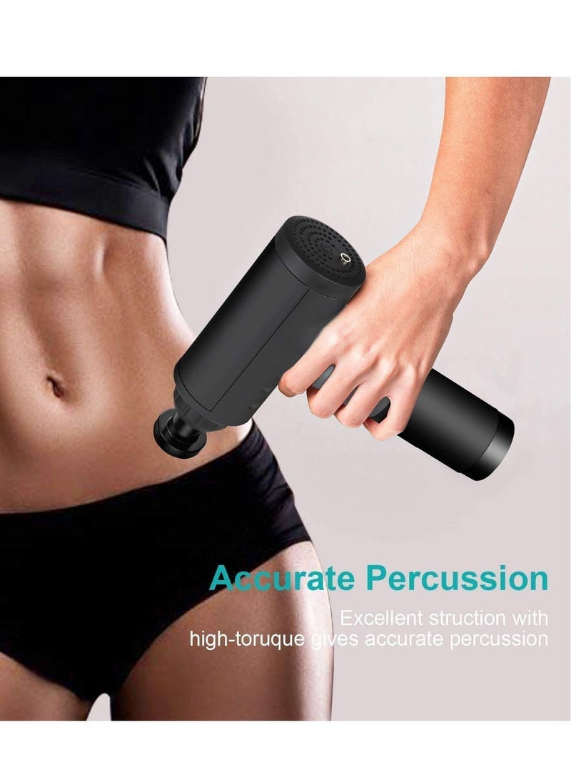 DUSALA Massage Gun Professional Deep Tissue Massager for Muscle Tension Relief | Powerful Percussion Therapy Device with 4 Interchangeable Heads | Quiet Motor Design for Home, Gym, and Office Use | Portable and Rechargeable for On-the-Go Recovery  - Image 3