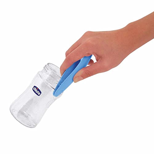 Chicco Baby Bottle Cleaning Brush with 360 degree cleaning I Soft Nylon Bristles I Anti Slip Handle I Bottle Nipple & Straw Cleaner Set I Easy to Clean Corners I BPA-Free (Blue-Pack of 1) - Image 2