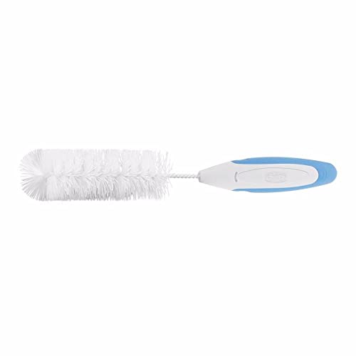 Chicco Baby Bottle Cleaning Brush with 360 degree cleaning I Soft Nylon Bristles I Anti Slip Handle I Bottle Nipple & Straw Cleaner Set I Easy to Clean Corners I BPA-Free (Blue-Pack of 1) - Image 3