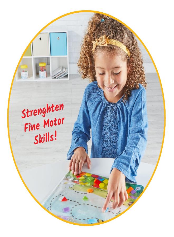 hand2mind hand2mind Colors and Shapes Sensory Pad, Shape Sorter Toys, Fine Motor Skills Toys, Visual Sensory Toys, Calming Toys for Kids, Sensory Play, Occupational Therapy Toys, Calm Down Corner Supplies - Image 2