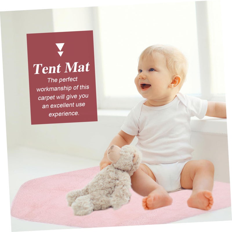 Non Toxic Plush Hexagon Play Mat Soft Carpet Rug For Indoor Nursery Floor Decor - Image 3