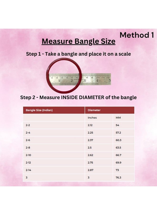 Hem Jewels by Ashok Jewellers 22kt (916) Yellow Gold Handmade Pola Bangles/Wedding Chooda/Churas for Women with Purity Certificate (Set of 2pcs) - Red (2.4 Aani) - Image 2