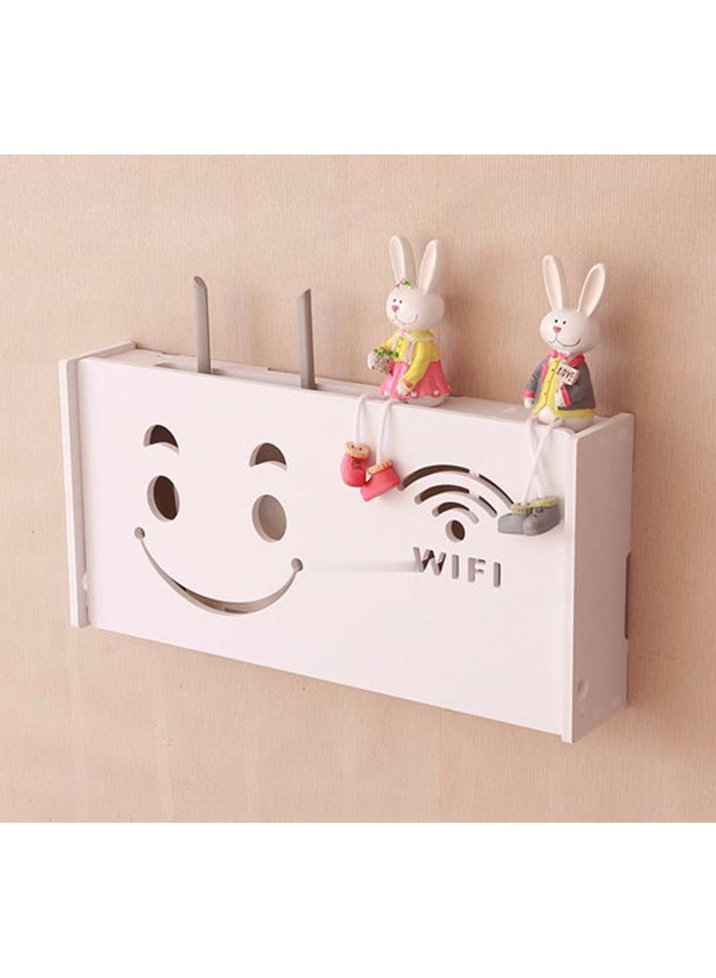 TPGP Engineered Wood Wall Mount Wifi Router Stand/Rack - Image 1