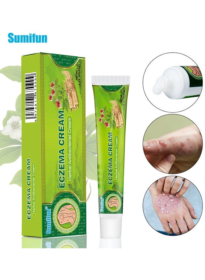 سوميفون كريم الأكزيما ، الأعشاب الطبيعية تمنع الفطريات وفعالة غير مزعجة تخفيف الحكة للأكزيما الجلدية ، تخفيف لدغة الحشرات ، وتعزيز صحة الجلد لجميع أنواع البشرة 20 جرام - Image 1