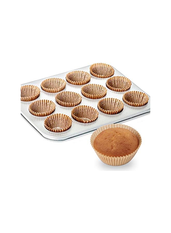 S-TOP Standard Natural Cupcake Liners 500 Count, No Smell, Food Grade & Grease-Proof Baking Cups Paper - Image 2