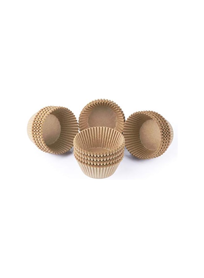 S-TOP Standard Natural Cupcake Liners 500 Count, No Smell, Food Grade & Grease-Proof Baking Cups Paper - Image 3