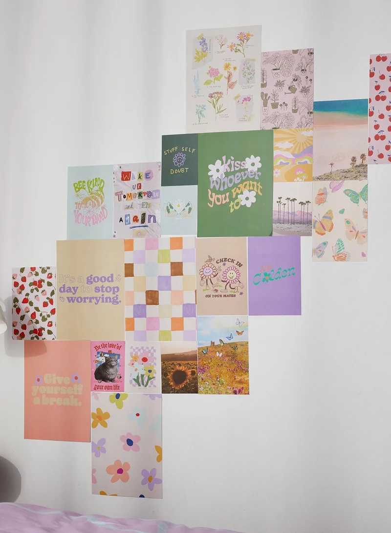 Typo Sunrise Pastel Warp Paper Diy Kit