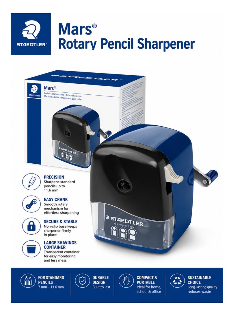 STAEDTLER 1-Piece Rotary Pencil Sharpener Heavy Duty - Image 1