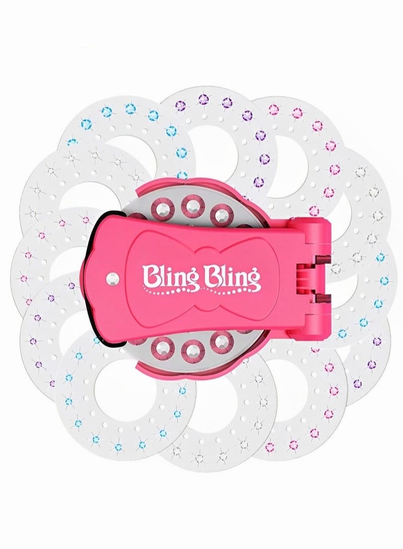 DURKU Hair Gem Stamper with 180 Rhinestones for DIY Bedazzling, Diamond Collection Starter Kit - Girls Hair Styling Tool, Bling Jewels Toy for Hair, Phone Covers, Shoes, Backpacks & More! Great Gift for K - Image 5