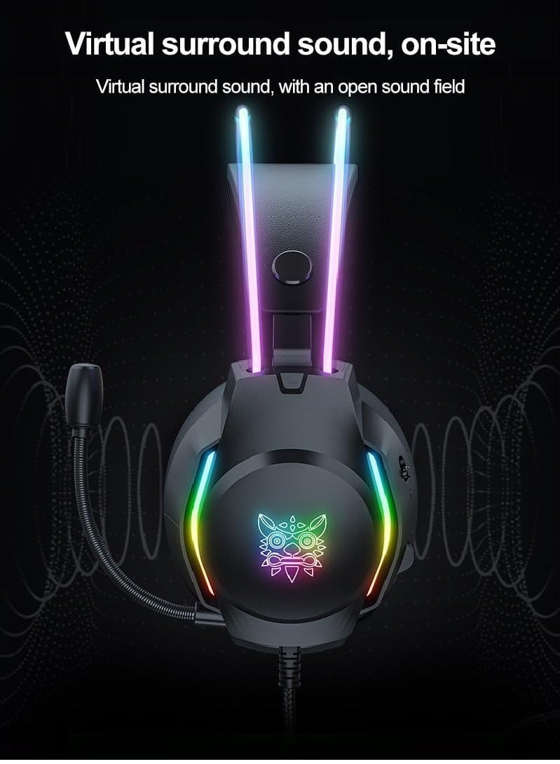 general X26 Wired PC Gaming Headphone with Mic and LED Light - Image 2