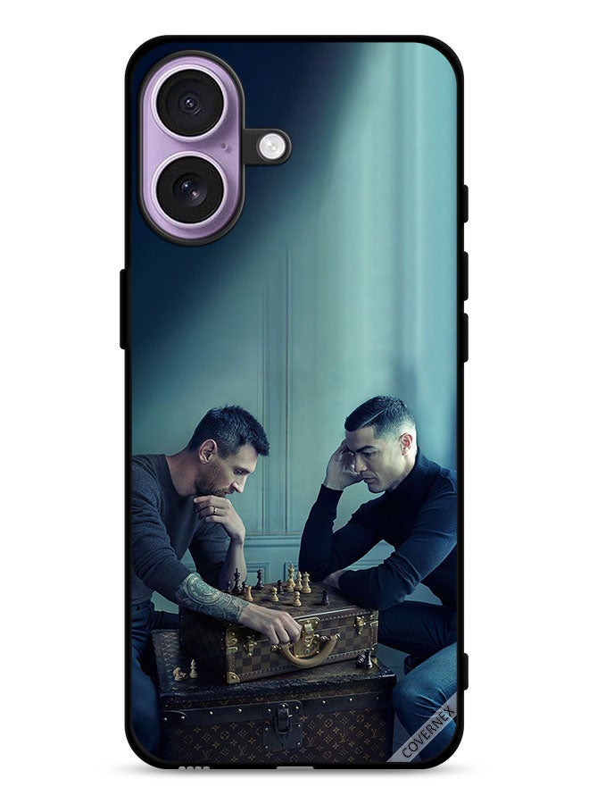 Covernex Apple iPhone 17 Protective Case Cover Messi Vs Ronaldo Play Chess - Image 1