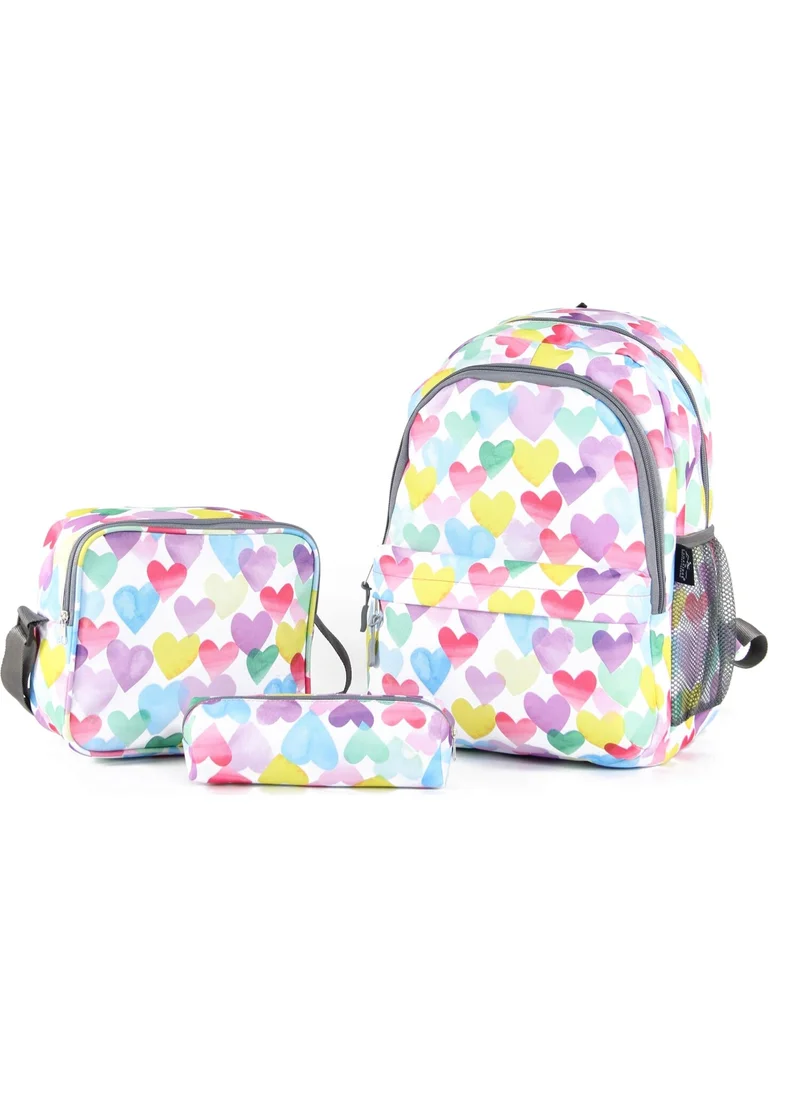 Cambridge Polo Club Heart Triple Primary School Bag Set