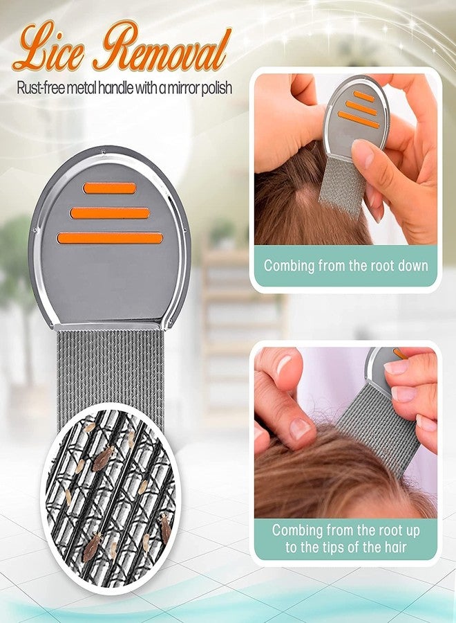 Jibaro Terminator Lice Comb, Professional Stainless Steel Louse and Nit Comb for Head Lice Treatment, Removes Nits handle lice comb (Round and Handle Lice Comb) - Image 5