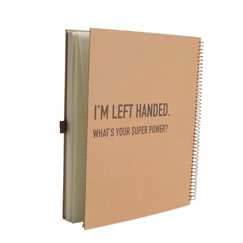 Urby Left Handed Notebooks College Ruled, 160 Pages 1 Subject, Hard Cover, Size 11" X 9", Ideal Gifts For Left Handed People. (Premium Paper 1 Pack) - Image 1