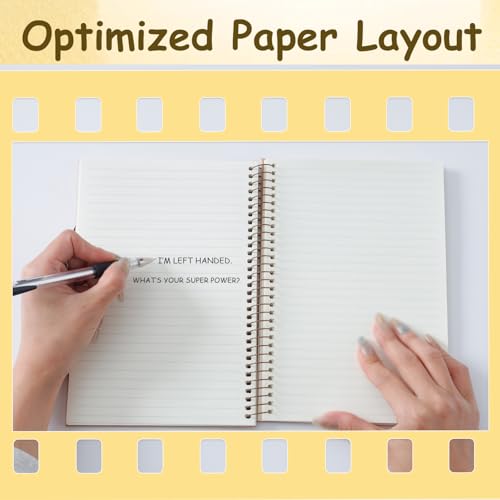 Urby Left Handed Notebooks College Ruled, 160 Pages 1 Subject, Hard Cover, Size 11" X 9", Ideal Gifts For Left Handed People. (Premium Paper 1 Pack) - Image 5