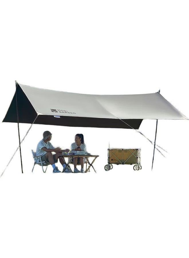 MOBIGARDEN Sunshade, Outdoor Camping Sun Protection, Oxford Cloth And Black Tarpaulin Sunshade, 410 Nx24680015, Elephant Gray - Image 3