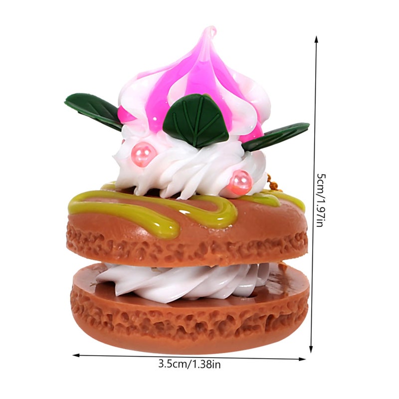 4Pcs Artificial Macaron Model Realistic Faux Dessert Photography Props Home Decor Afternoon Tea Display - Image 3